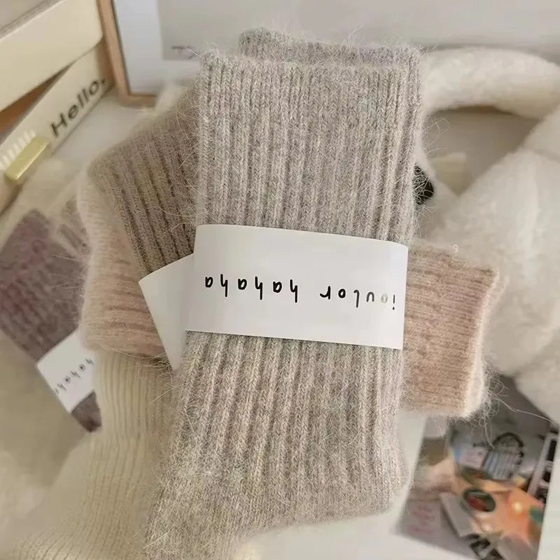 Women's Thermal Cashmere Wool Socks | Chic Harajuku Style