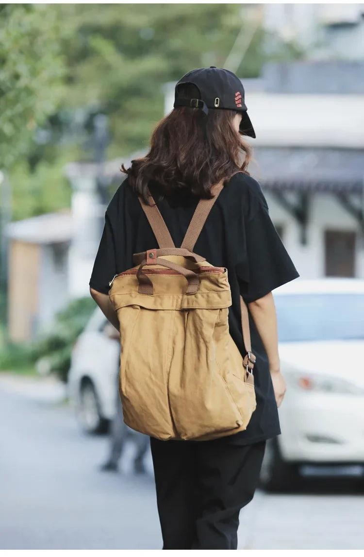 High Capacity Solid Color Backpack for Women & Teens | Travel & School Bag