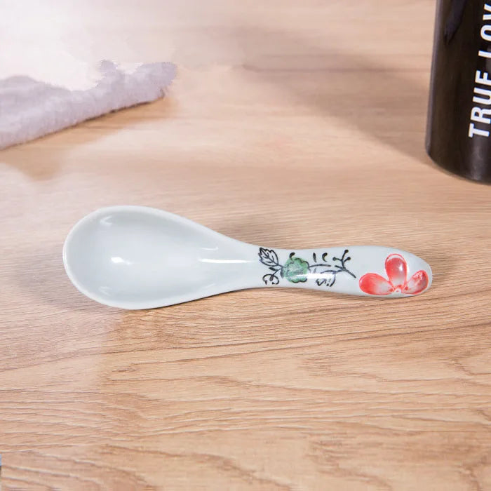 Japanese-Style Ceramic Multi-Function Spoon | Retro Kitchenware