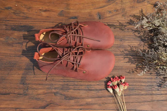 Handmade Genuine Leather High Top Women's Shoes | Stylish Casual Footwear