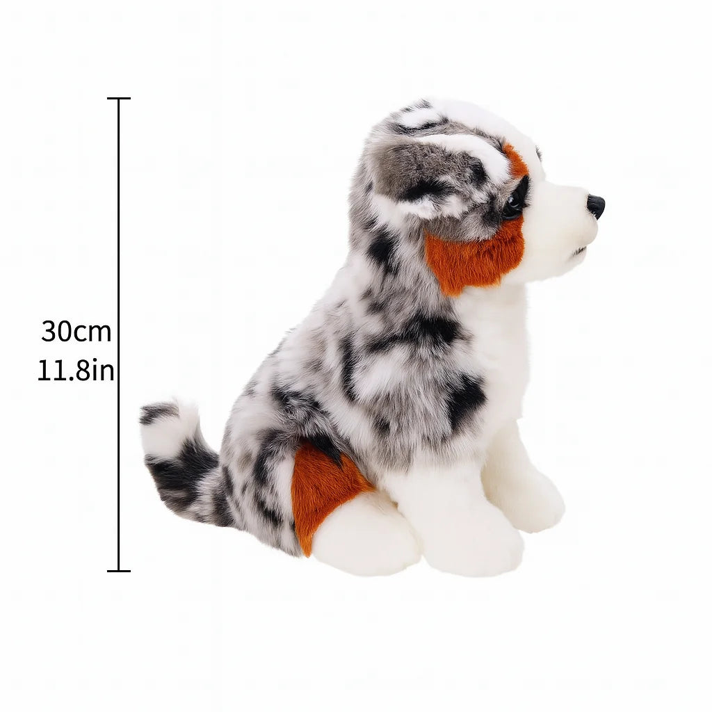 Peluche Premium de Pastor Ganadero Australiano | Regalo de Compañía Emocional