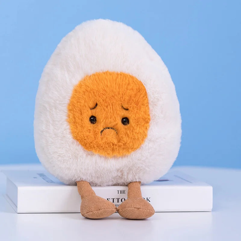 Cute Breakfast Egg Plush Pillow | Soft Food Doll Toy & Decor