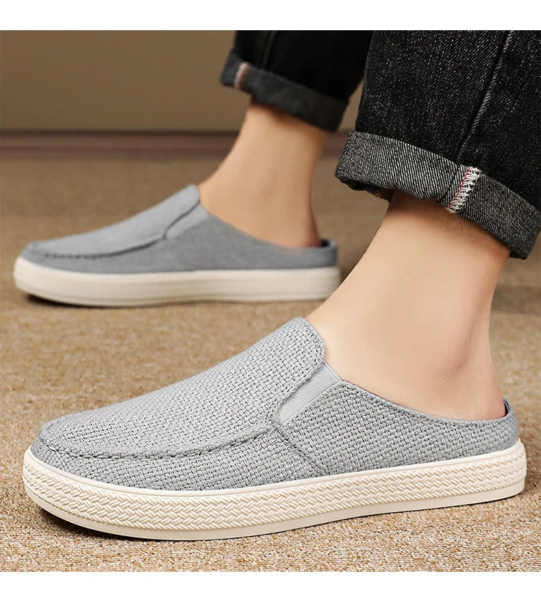Men's Summer Breathable Half Slippers | Comfortable Casual Shoes