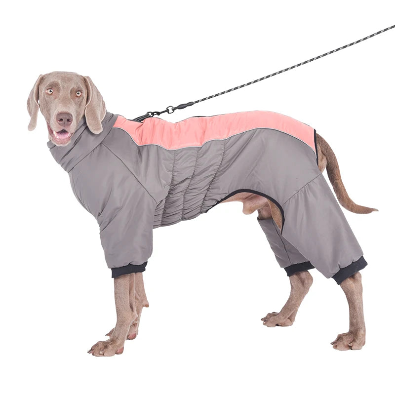 Waterproof Dog Rompers Jumpsuit | Winter Overalls for Large Dogs
