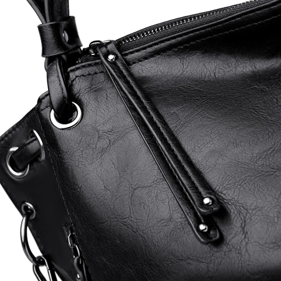 Stylish Large Capacity PU Leather Handbags for Women