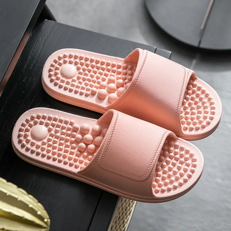 Women & Men Massage Slippers | Soft Non-Slip Indoor Slides