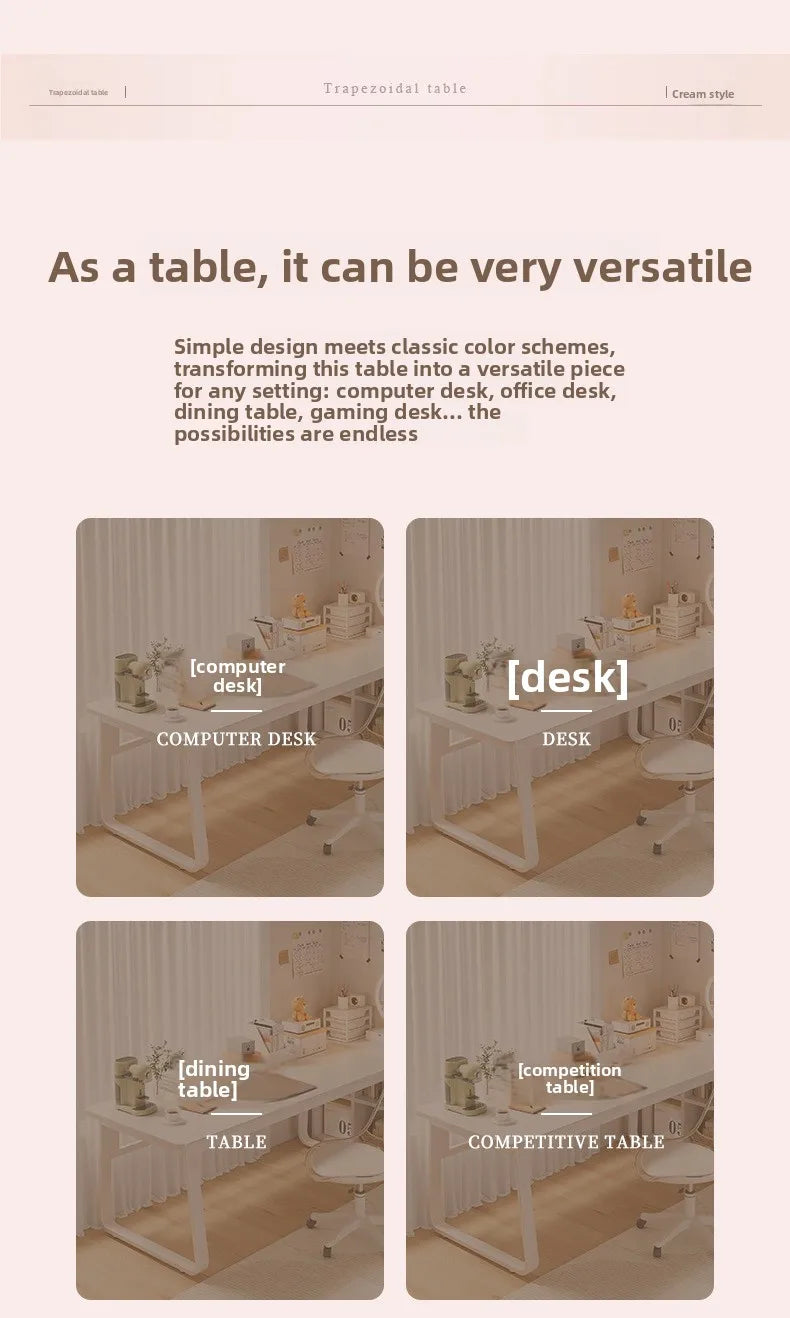 Durable White Computer Desk | Modern Makeup and Workstation