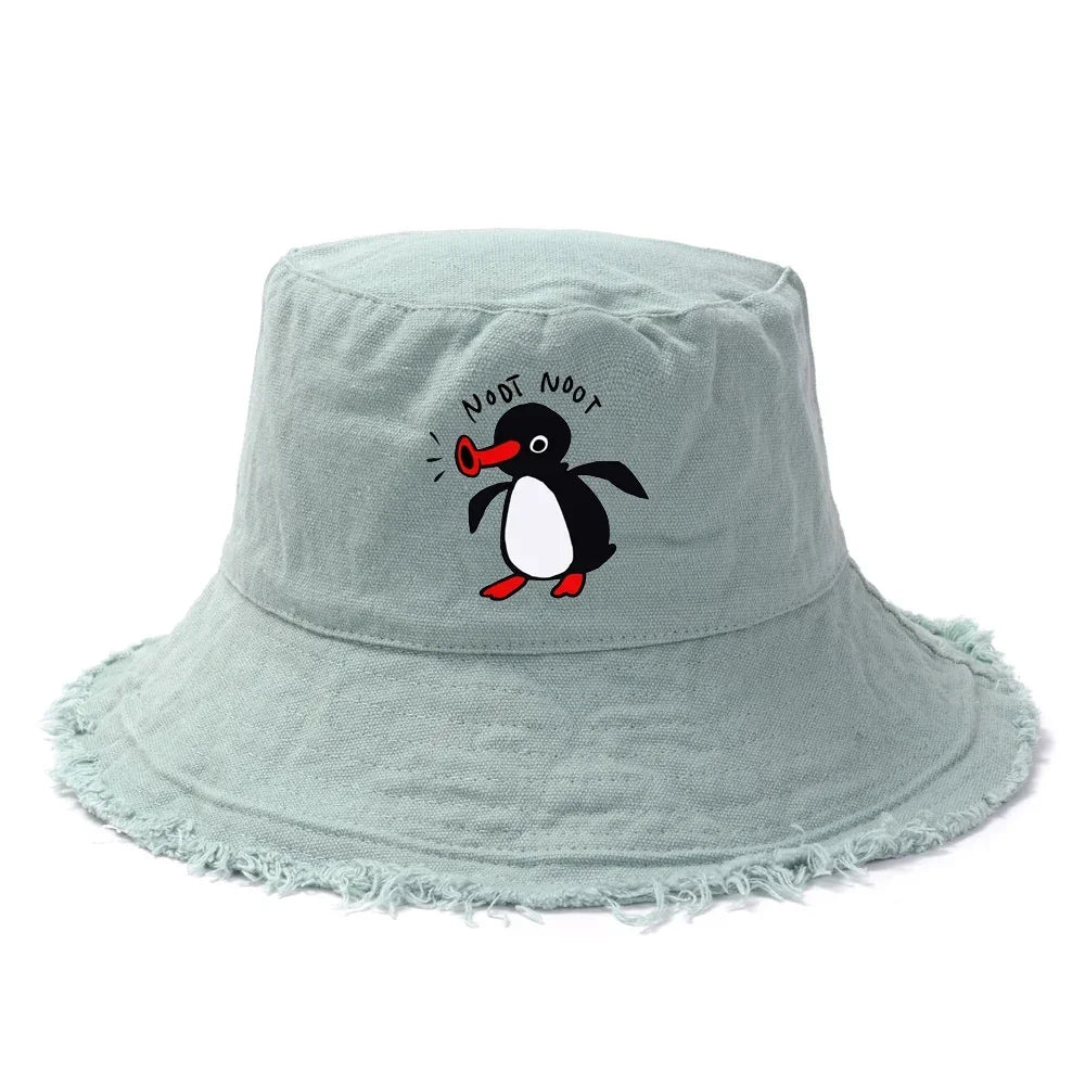 Reversible Summer Penguin Bucket Hat for Men & Women | Sun Protection