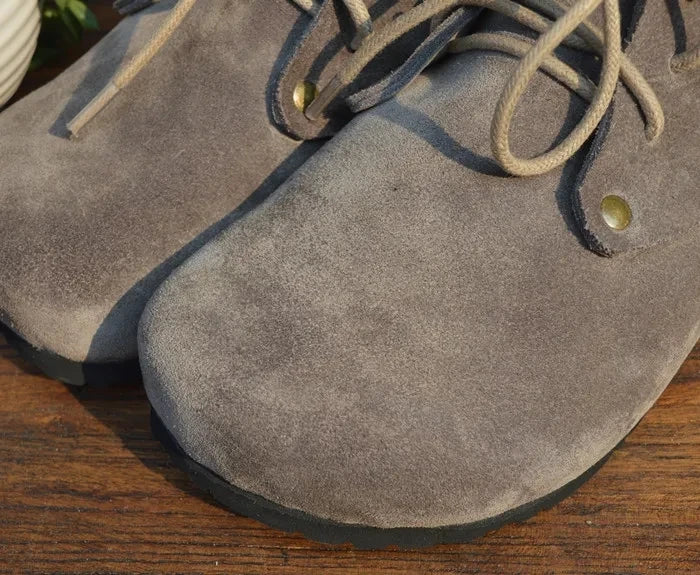 Handmade Genuine Leather High Top Women's Shoes | Stylish Casual Footwear