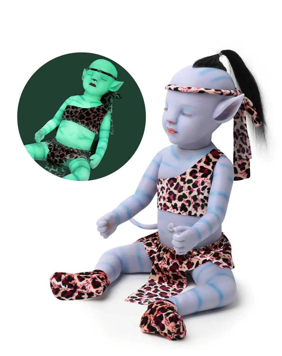 12 Inch Luminous Reborn Baby Doll | Soft Vinyl Kids Toy Gift