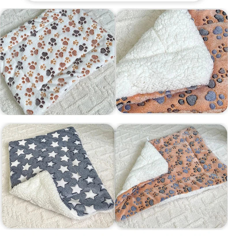 Cozy Flannel Pet Sleeping Mat | Soft Blanket for Dogs & Cats