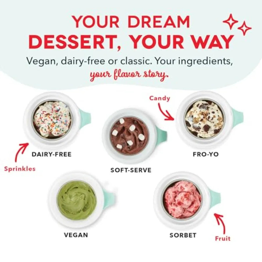 Single Serving Ice Cream Maker | Create Gelato, Yogurt, Sorbet