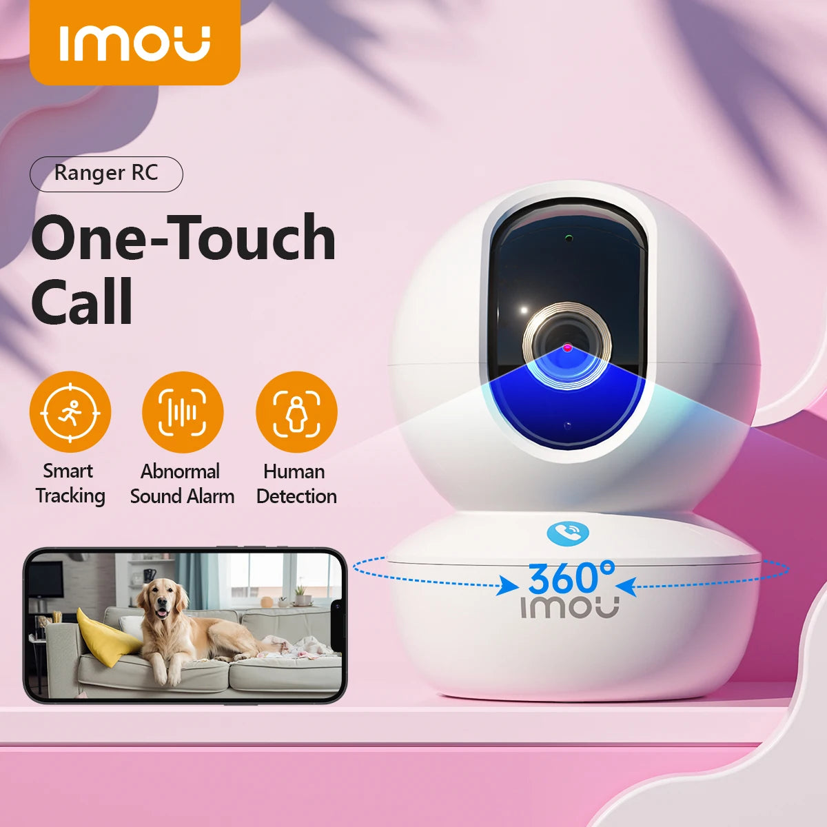 Indoor IP Camera with 360° Pan & Tilt | Smart Home Security