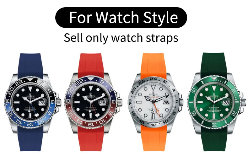 Durable Stainless Steel Butterfly Buckle Watch Strap for Men