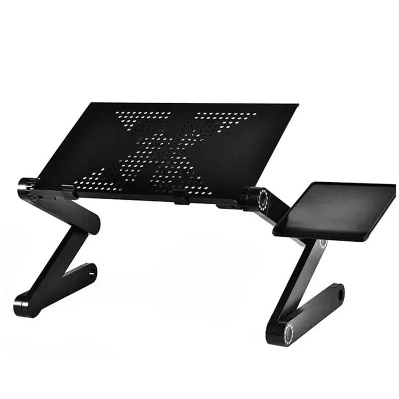 Mesa portátil ajustable para ordenador portátil con alfombrilla de ratón refrigerante