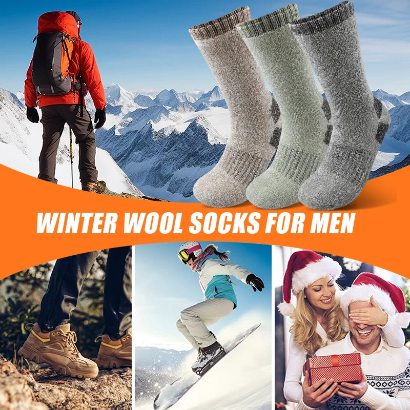 Super Thick Crew Socks for Winter | Warm, Durable & Versatile