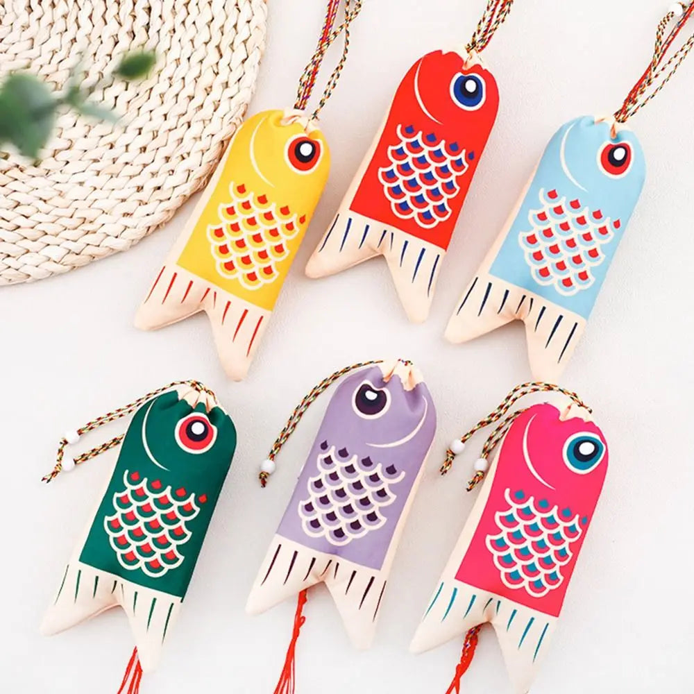 Koi Carp Blessing Bag | Japanese Style Ethnic Jewelry Pouch