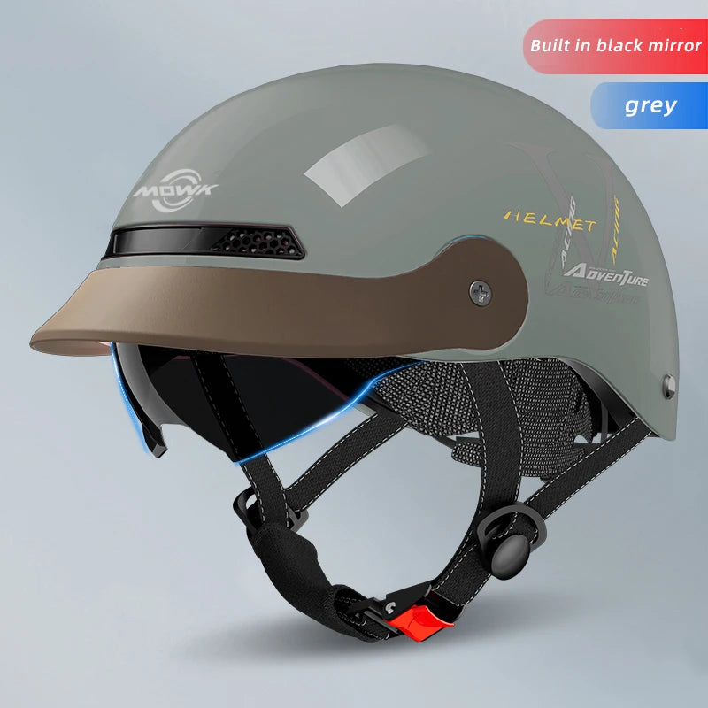 Summer Breathable Open Face Motorcycle Helmet for Adults
