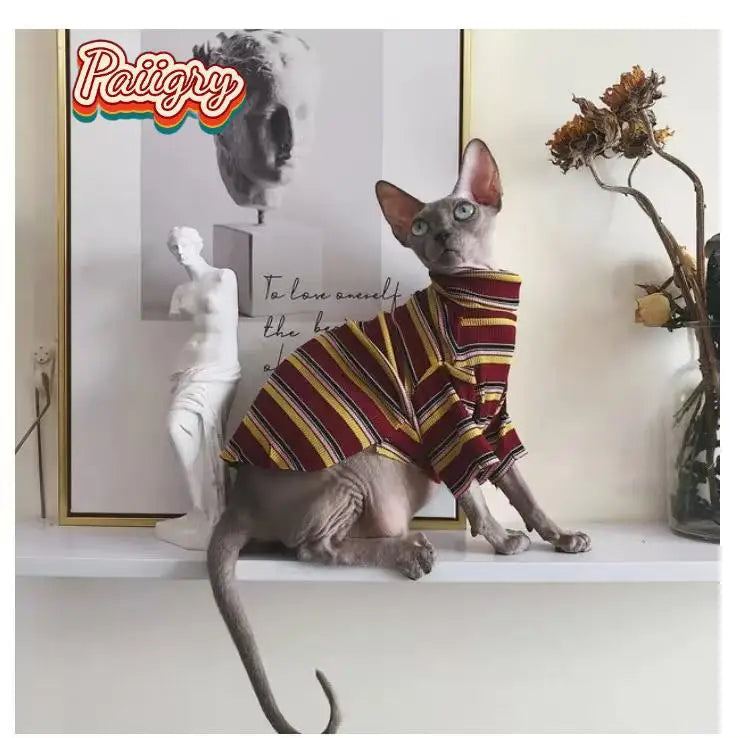 Trendy Retro Cat T-Shirt | Must-Have Summer Pet Clothing