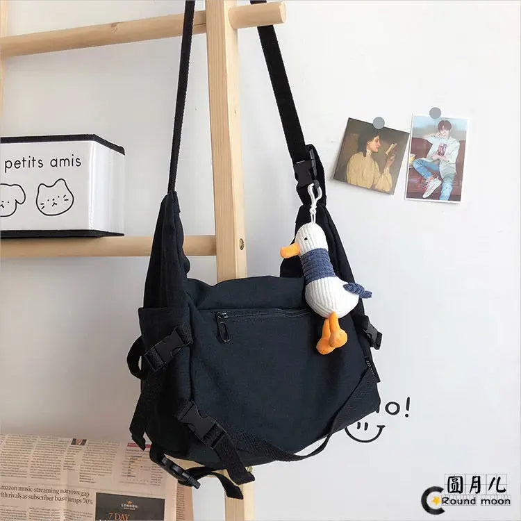 Stylish Canvas Messenger Bag | Versatile & Spacious Travel Companion