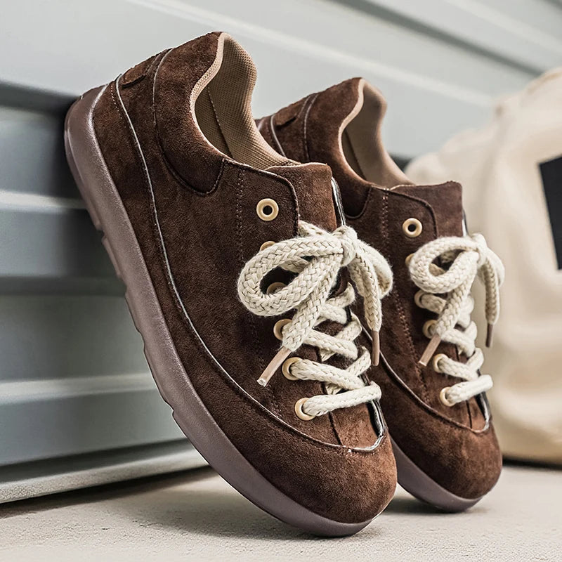 Thick Sole Breathable Anti Slip Sneakers | Stylish Men's Casual Shoes