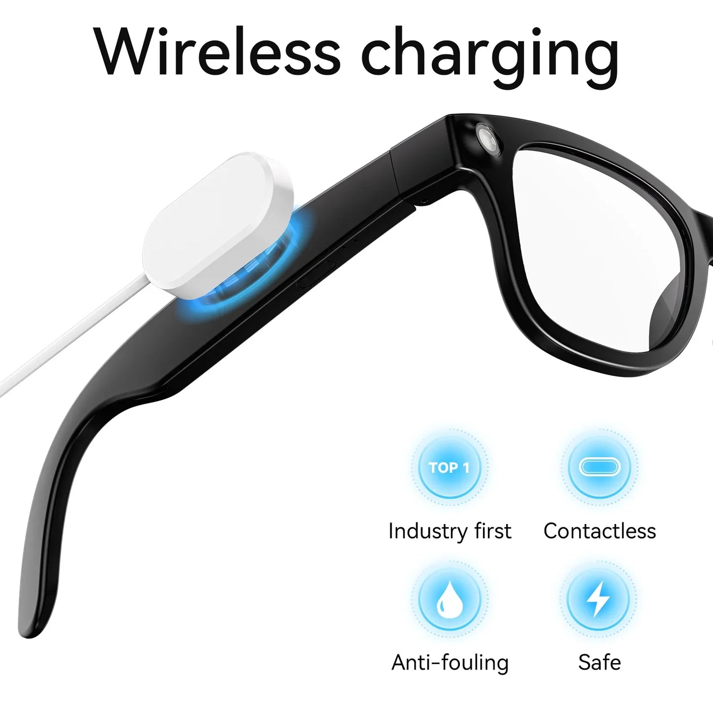 Smart AI Glasses with Translation & Music Play | Bluetooth Sunglasses