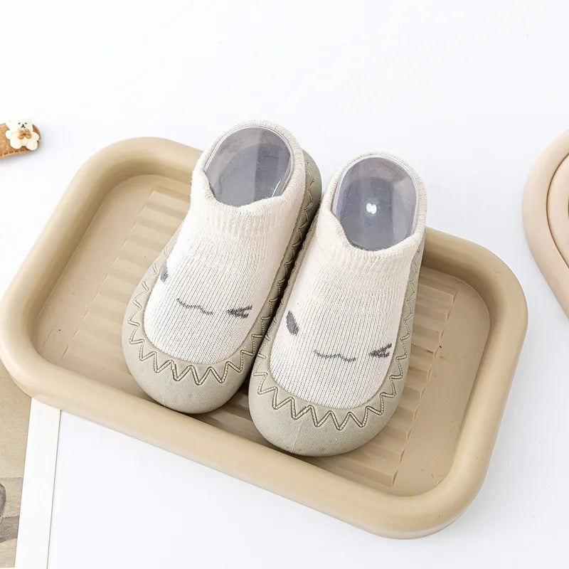 Cute Cartoon Baby Socks Shoes | Soft Rubber Sole for First Walkers