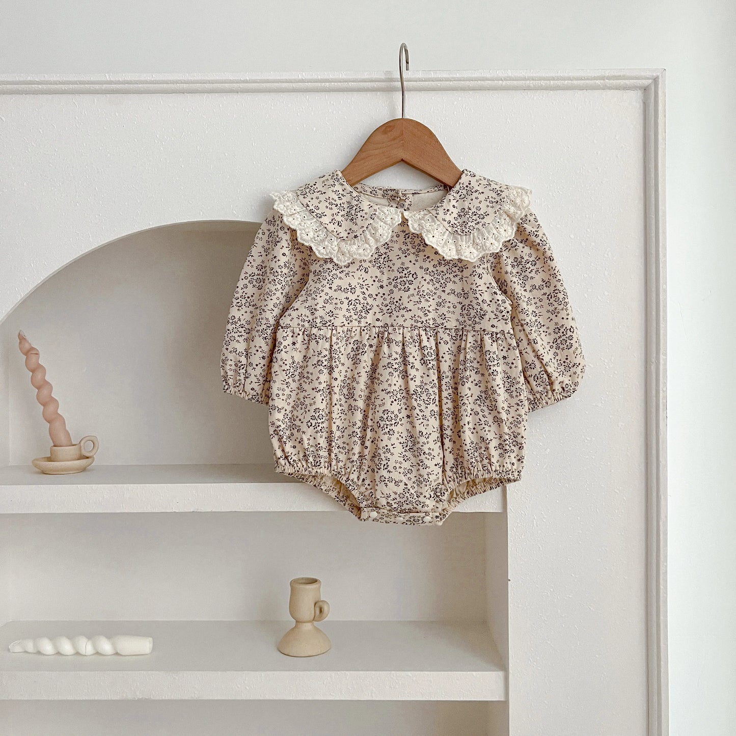 Adorable Lace Ruffle Baby Girl Overalls | Stylish Romper 0-24M