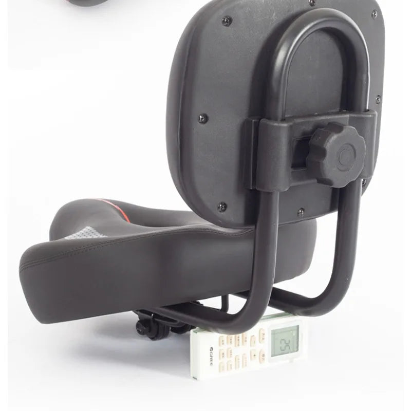 Oversized Comfort E-Bike Saddle with Backrest | PU Leather Seat