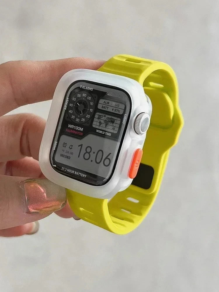 Candy Silicone Case & Strap for All Apple Watch Sizes