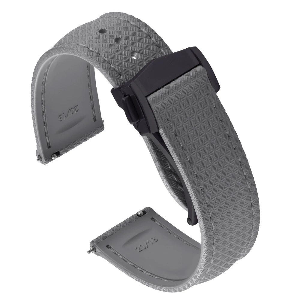 Universal Tropical FKM Rubber Watch Strap | Quick-Release Dive Bracelets
