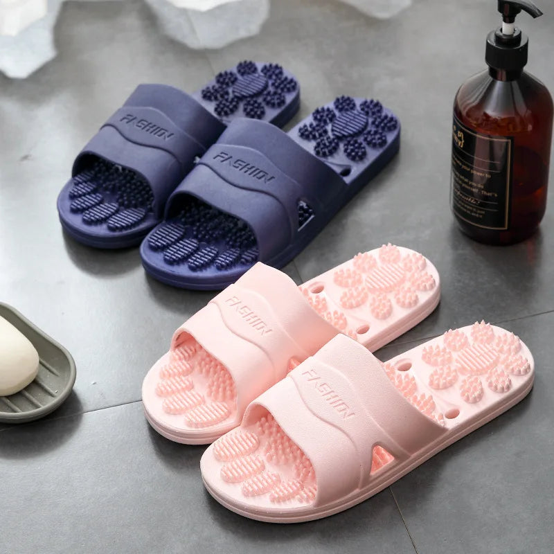 Women & Men Massage Slippers | Soft Non-Slip Indoor Slides