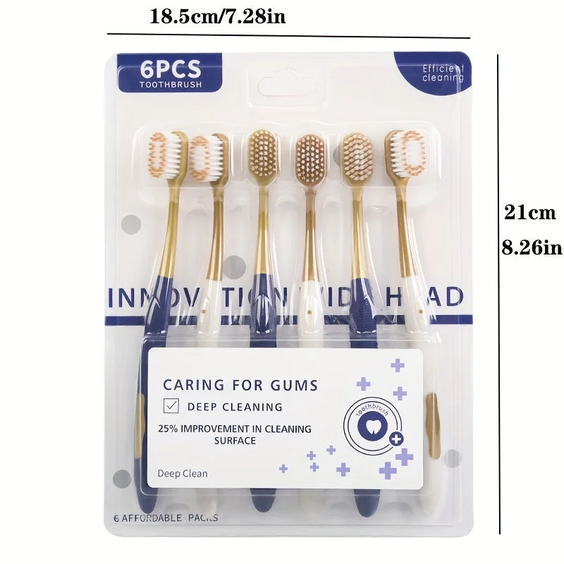 Soft Hair Toothbrush for Adults | Gentle Gum Protection