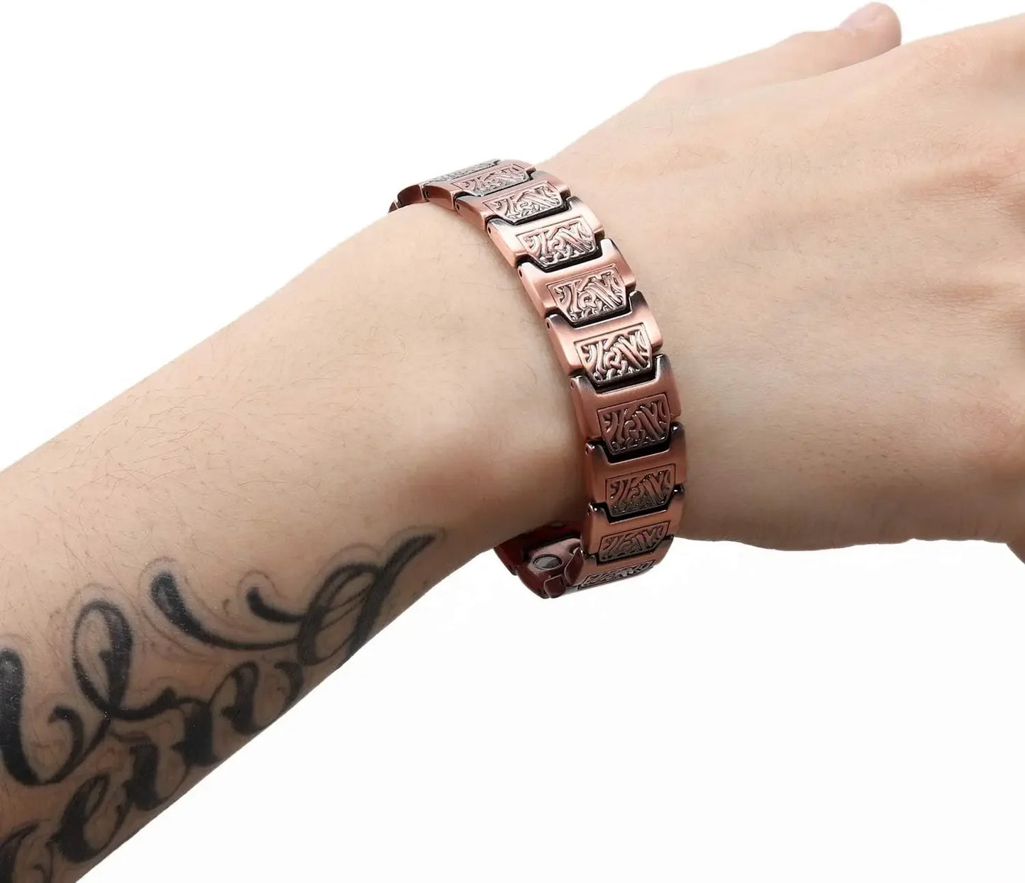 Magnetic Copper Bracelet for Men | Adjustable Link Jewelry Gift