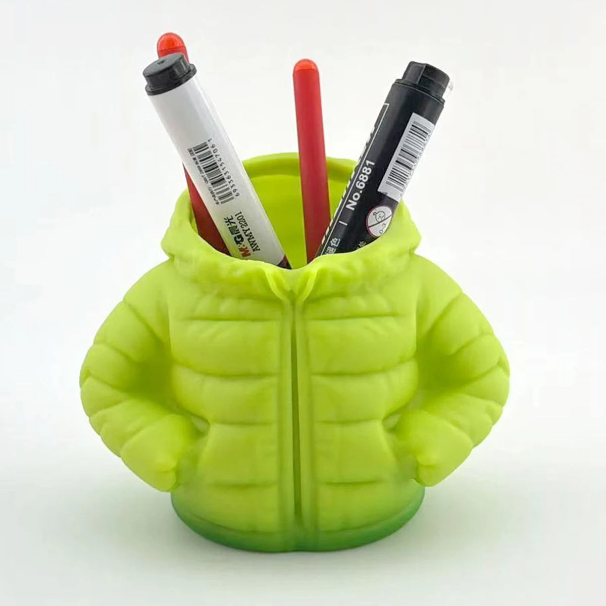Creative Down Jacket-Shaped Pen Holder | Unique Desktop Organizer