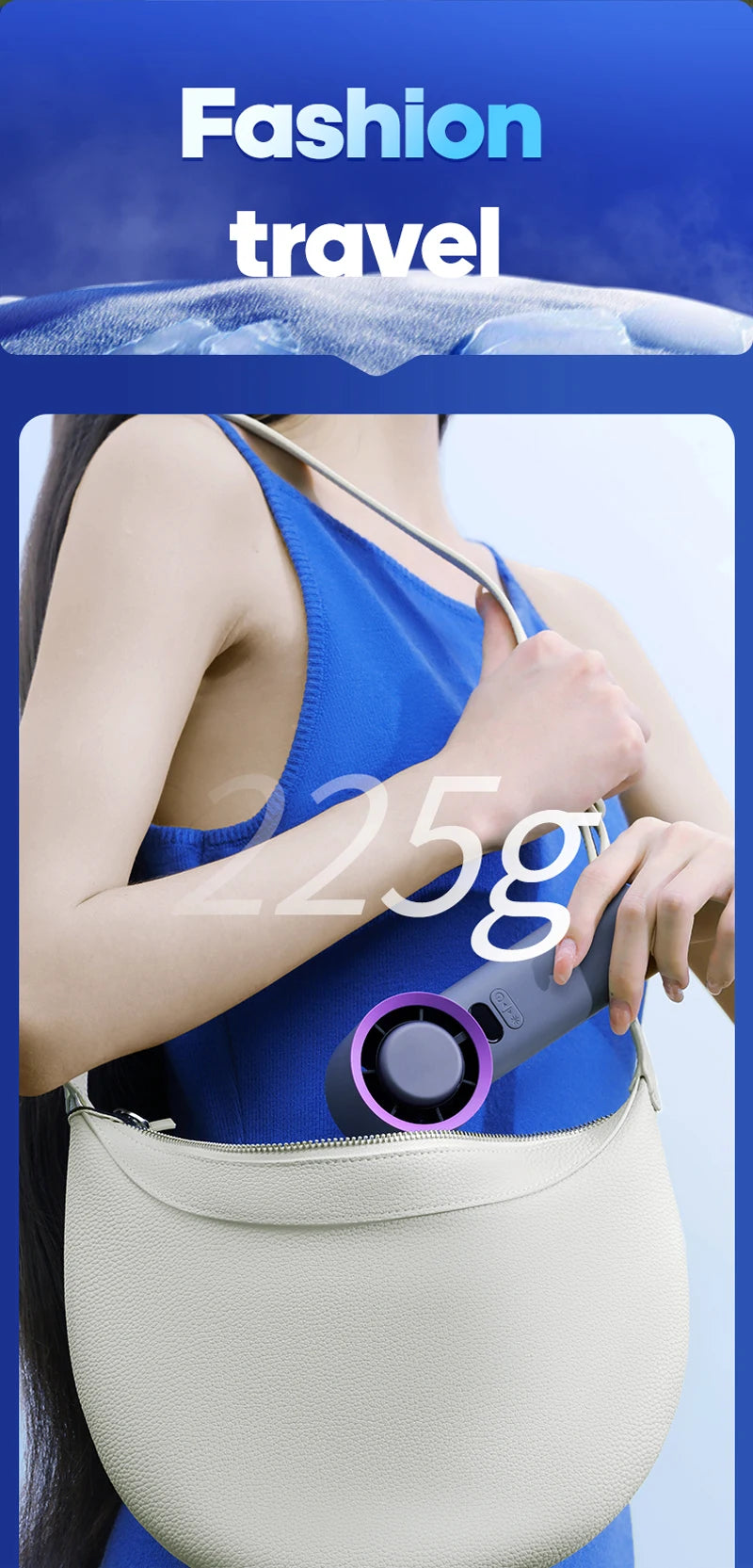 Portable Handheld Turbo Fan | 100 Adjustable Wind Speeds