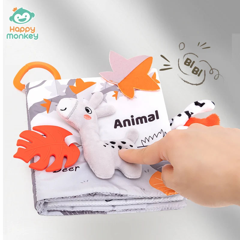 Soft Baby Cloth Animal Book | Engaging Sensory Learning Toy