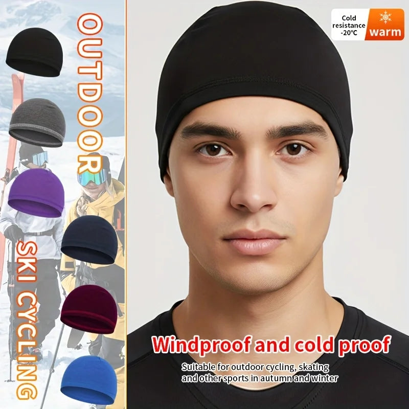 Unisex Thick Fleece Winter Beanie with Ear Flaps | Thermal Ski Cap