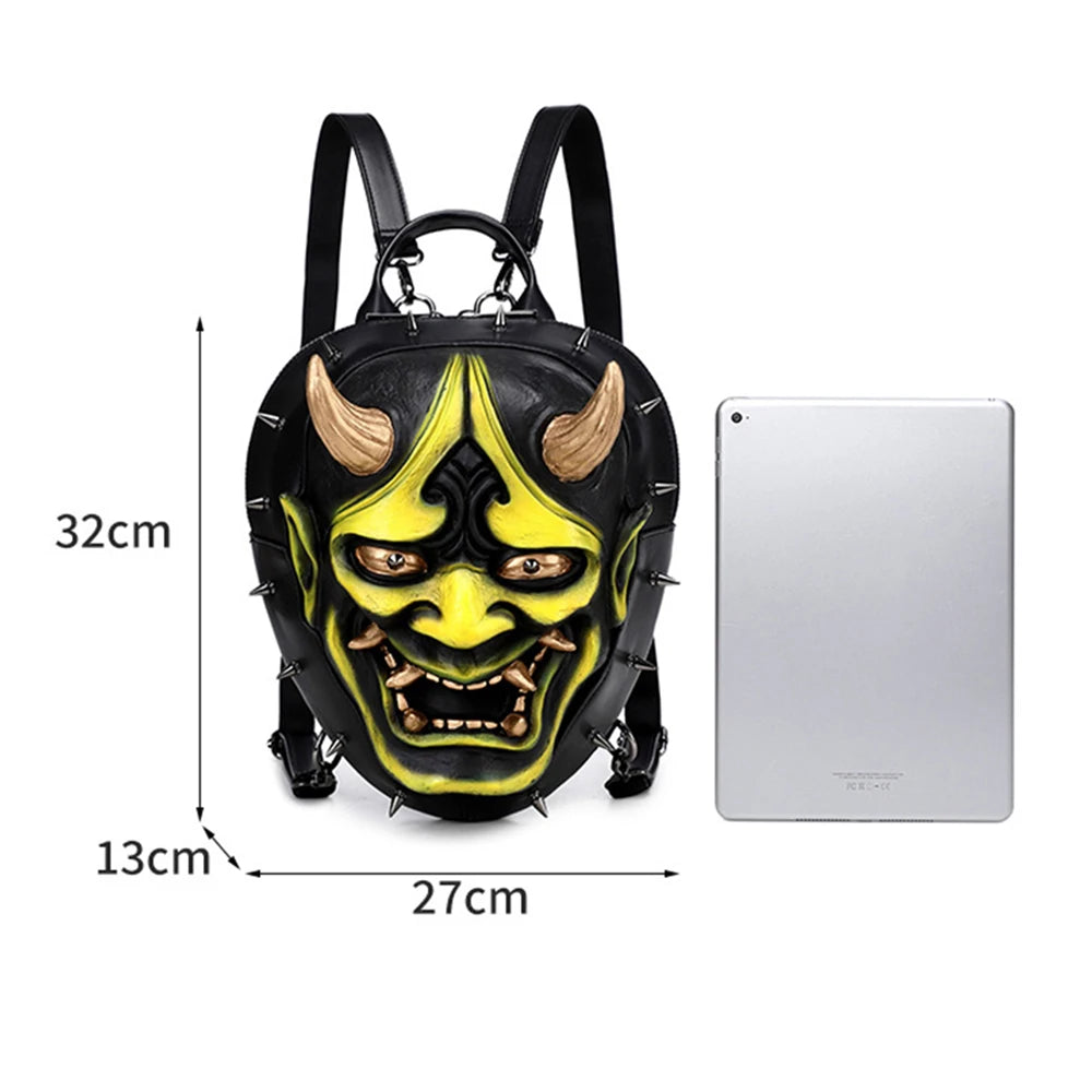 Personalized 3D Mask Shaped Backpack | Unique Fashion Statement Bag