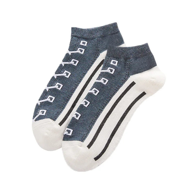Stylish Unisex Canvas Boat Socks | Trendy Couple Socks