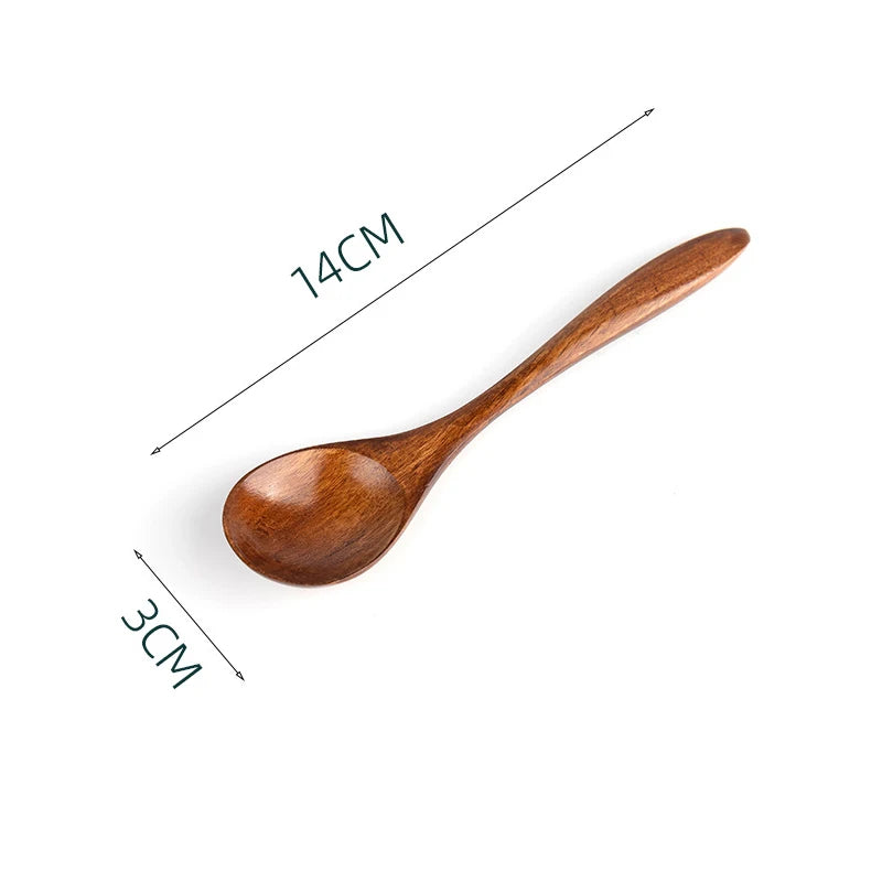 Small Wooden Spoon for Children | Natural Multi-Purpose Scoop