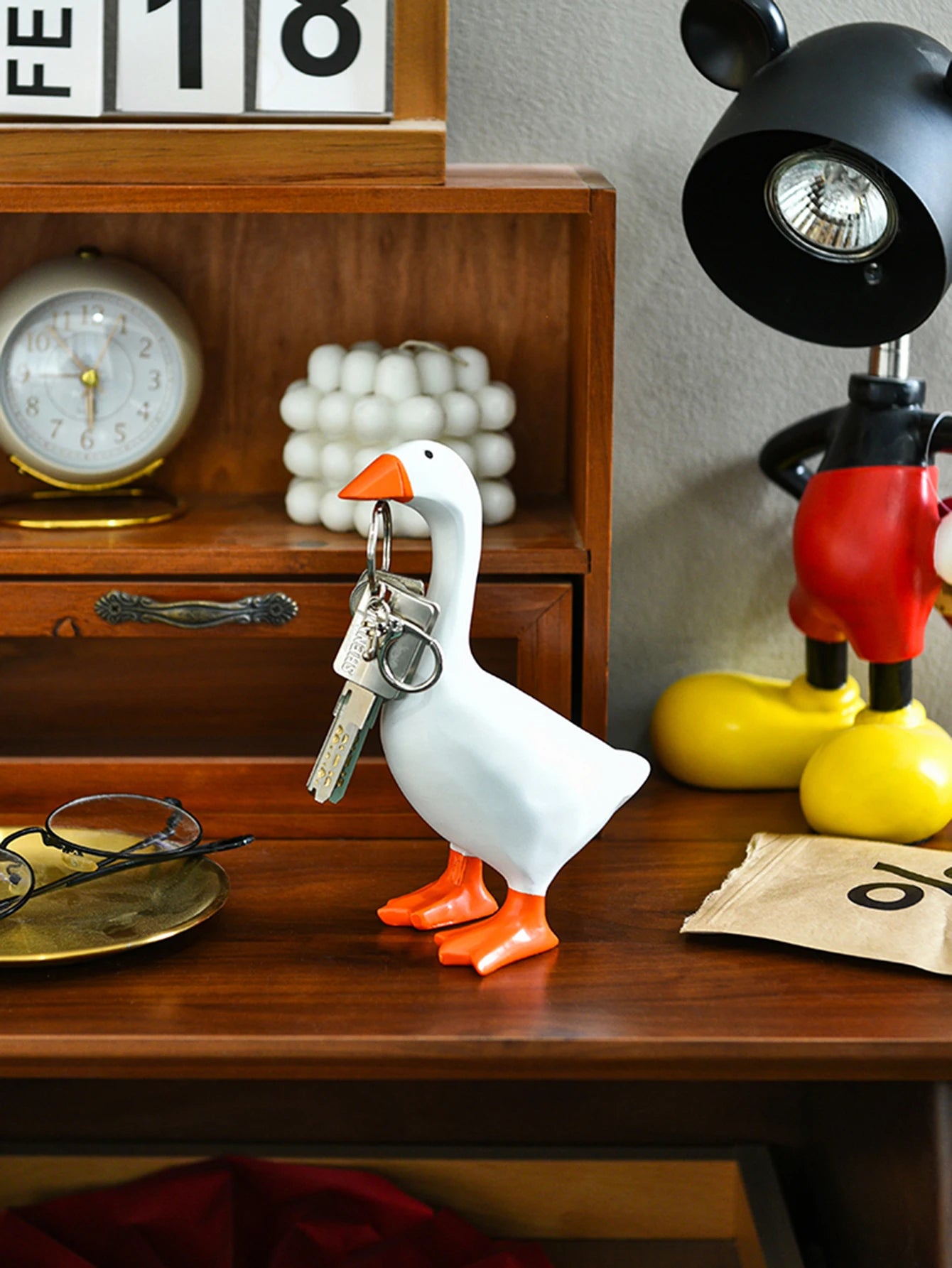 Magnetic Goose Keychain | Unique Home & Office Decoration