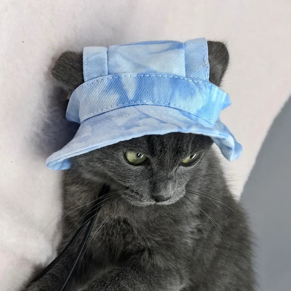 Adjustable Dog Baseball Cap with Ear Holes | Summer Pet Hat