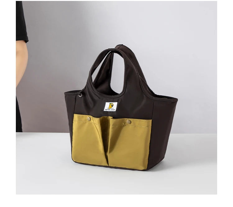 Insulated Lunch Bag Tote Waterproof Portable Large Capacity Bento Box Bag Thermal Cooler Handbag for Office School Picnic