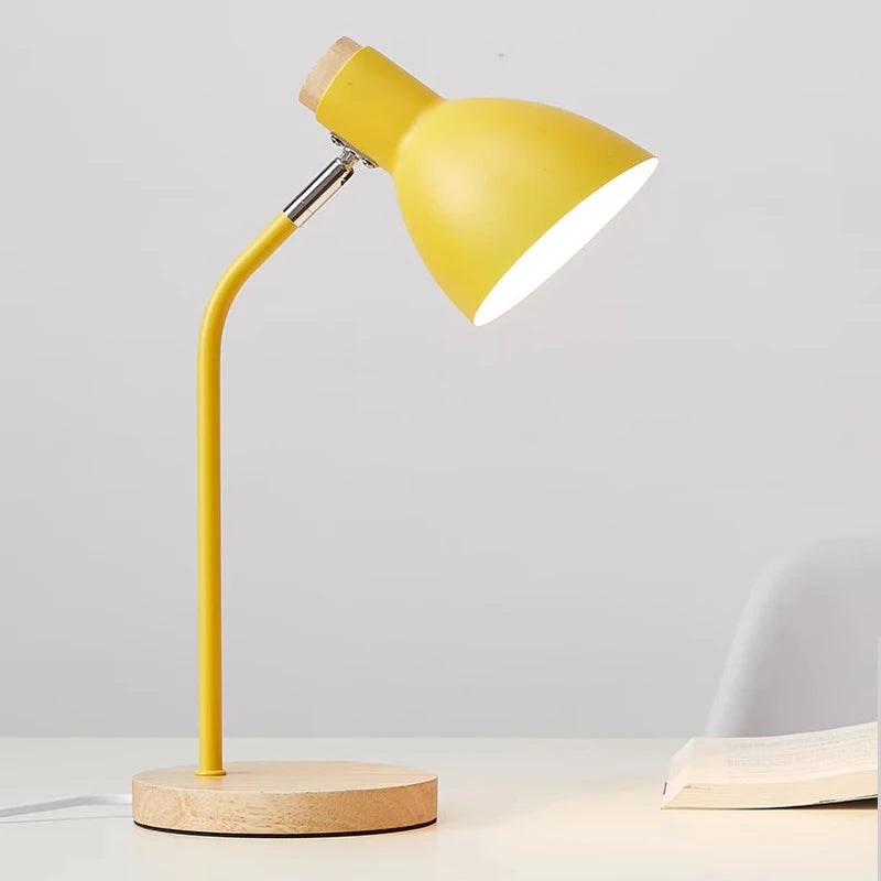 Modern Solid Wood Macaron Table Lamp | Stylish Desk Lighting