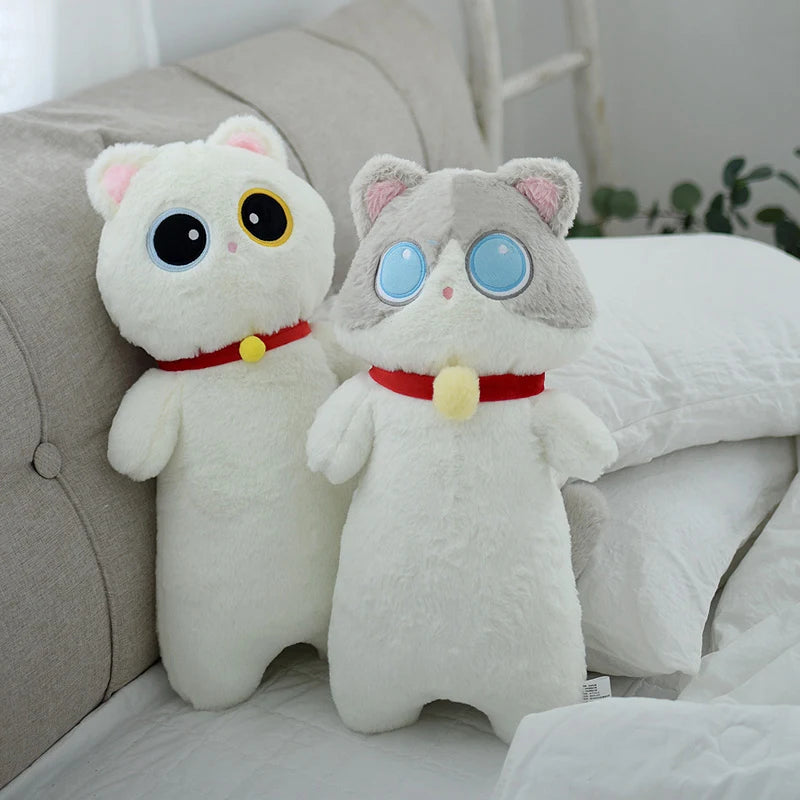 Lifelike Siamese Cat Plush Toy | Hug Cushion for Kids & Home Decor