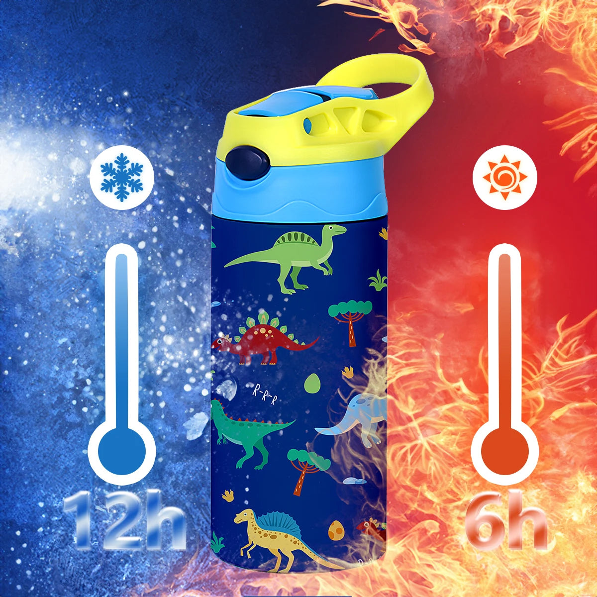 Cute Cartoon Pattern Stainless Steel Insulated Thermos Cup