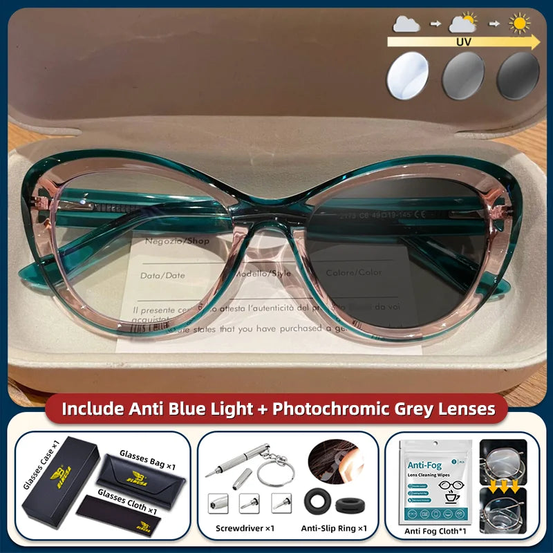 Trendy Women's Cat Eye Blue Light Blocking Reading Glasses