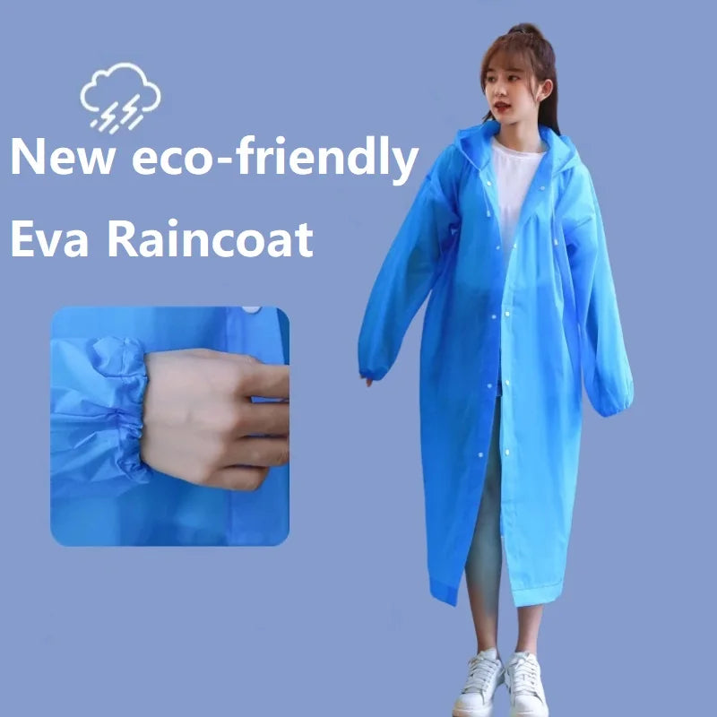Women's Waterproof Raincoat | Lightweight Folding Poncho for Rainy Days