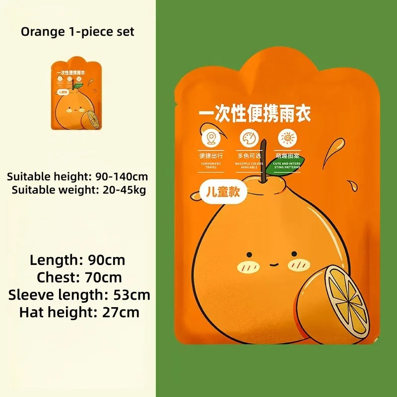 Children's Portable Disposable Raincoat for Outdoor Adventures